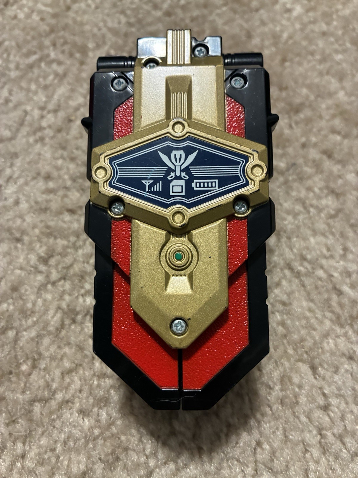 Power Rangers Super Megaforce Deluxe Legendary Morpher w/ 3 Keys Red Green Blue
