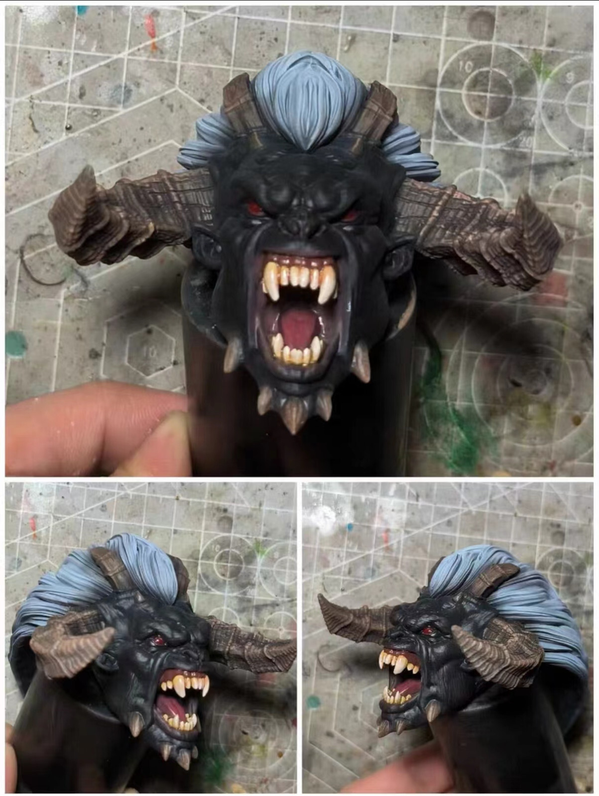 9in Xesray Studios Fit Only-Head Combatants Fight For Glory Cow Head No Figure