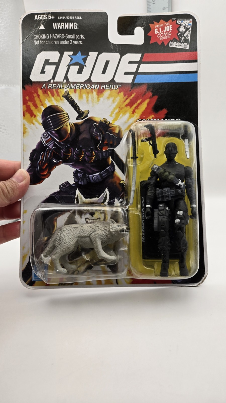 GI JOE SNAKE EYES COMMANDO w/ TIMBER 2008 COMIC SERIES *MOC