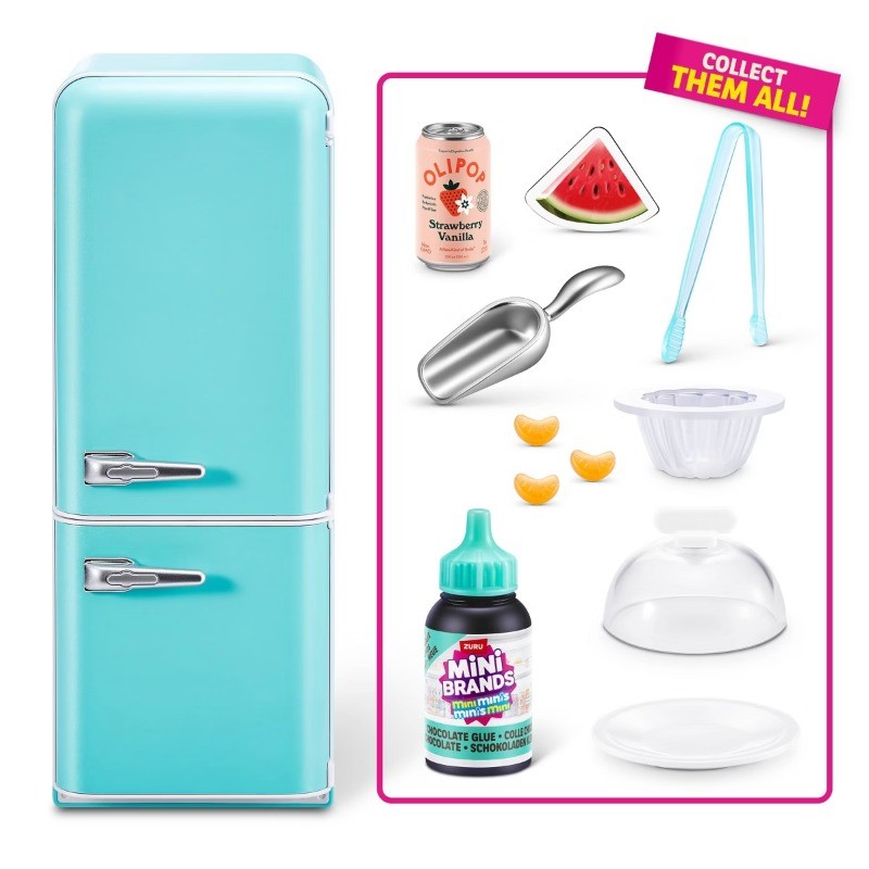 Mini Brands Fill the Fridge Playset