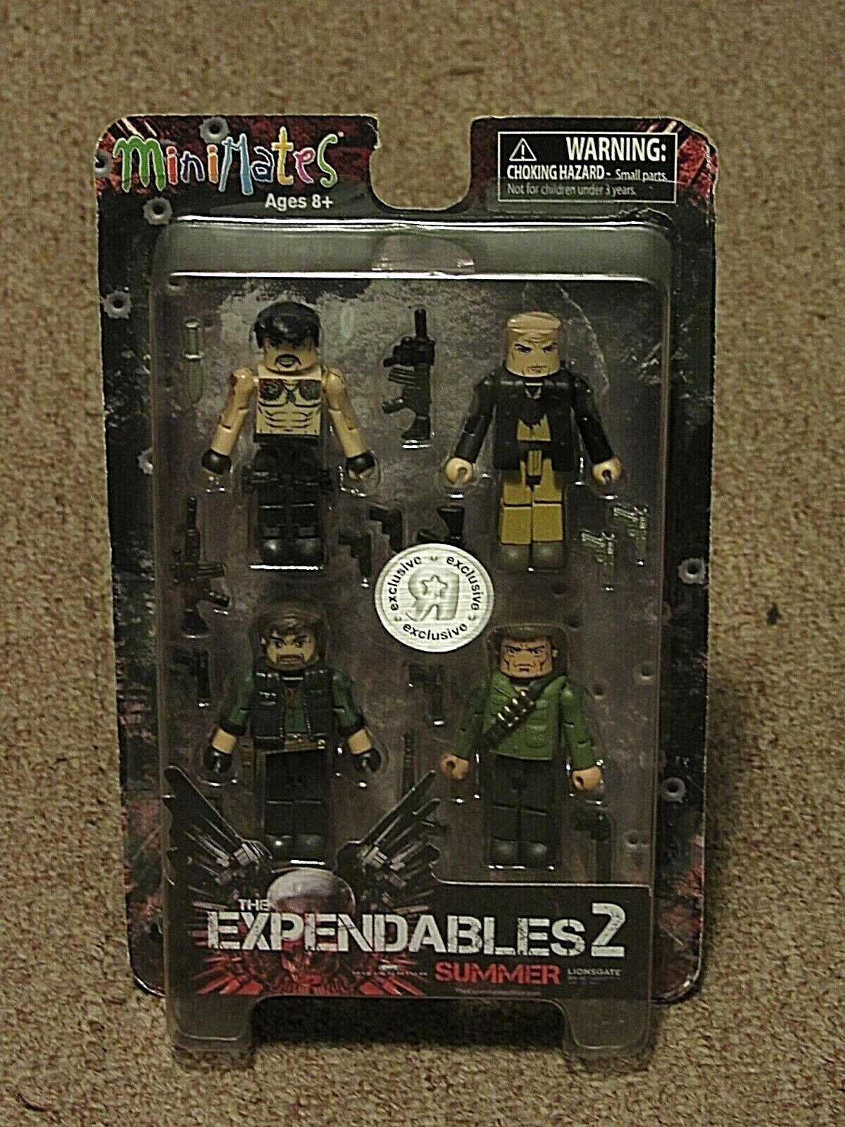 MiniMates The Expendables 2 Action Figure 4-Pack Set Toys R Us Exclusive