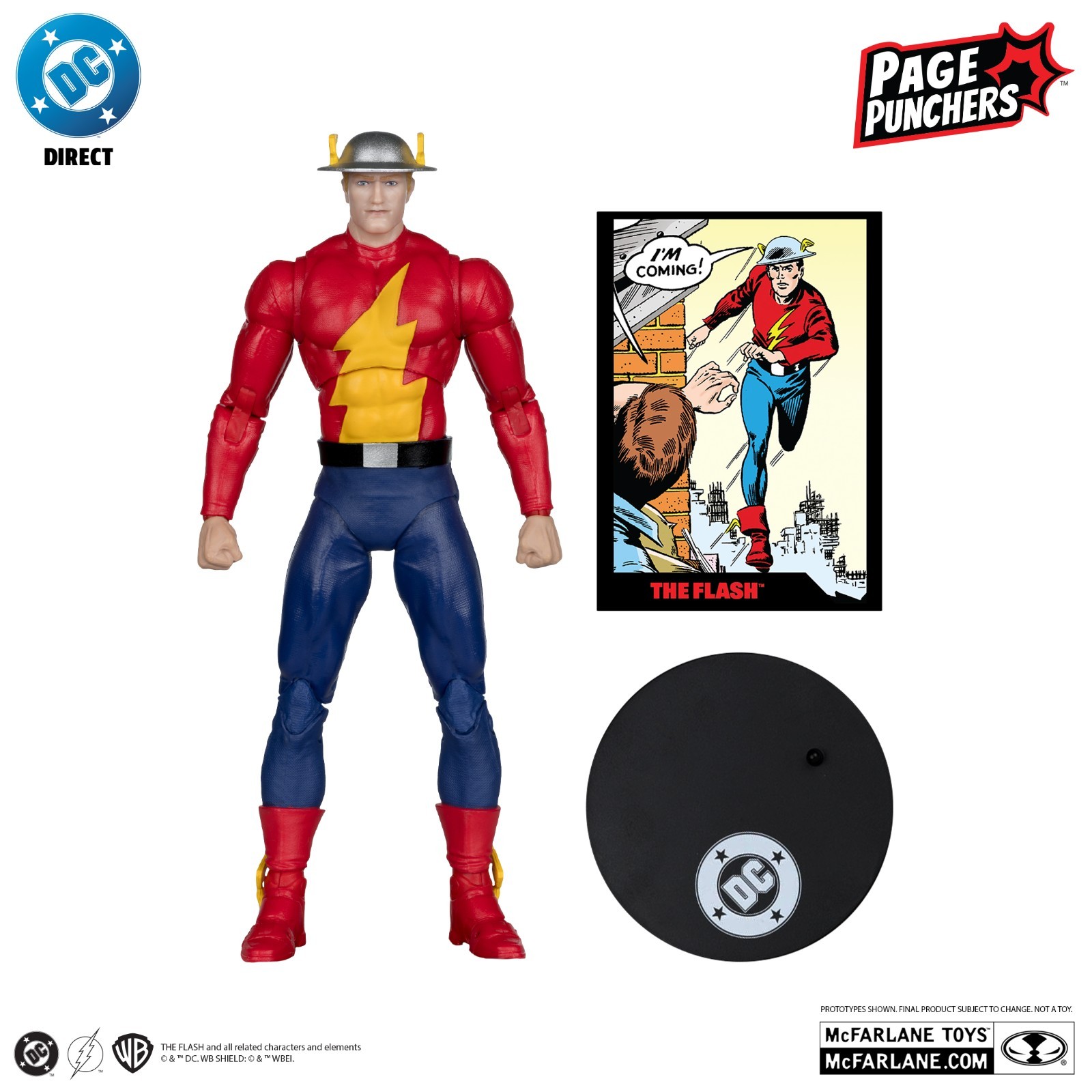 4x McFarlane DC Flash: 123 Jay Garrick CHASE Page Punch & Platinum, Dark, Wally