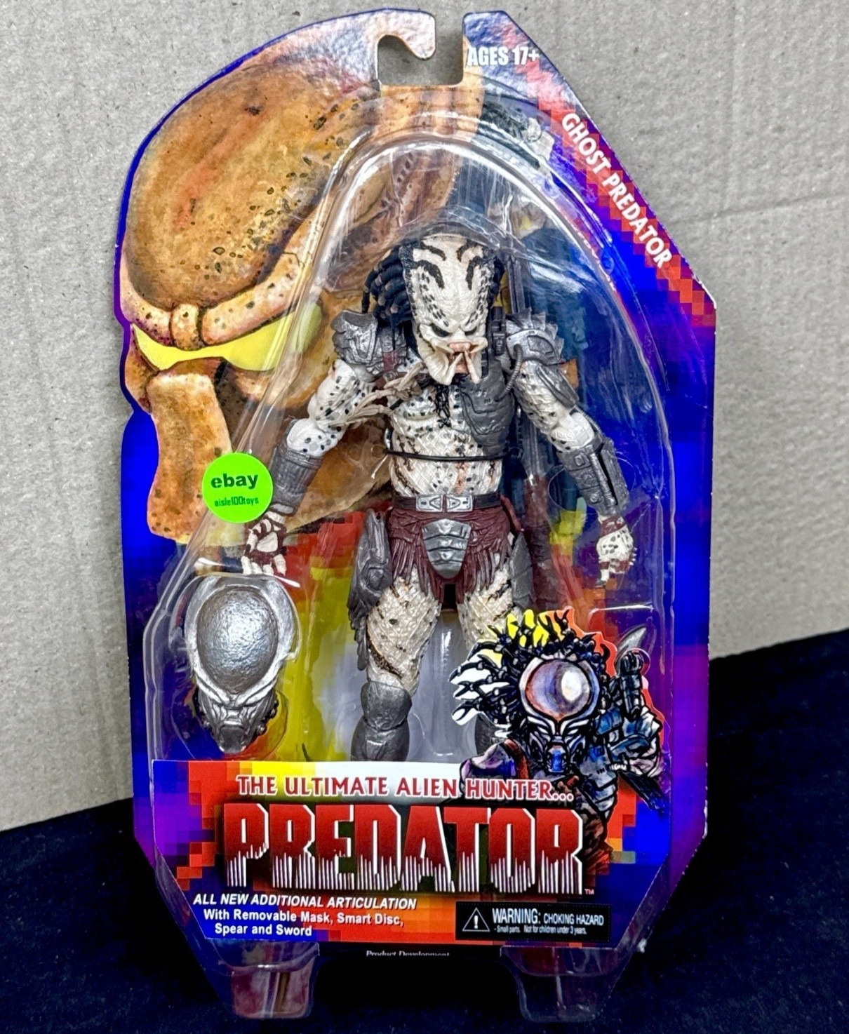 NECA Predators Ghost Predator Series 16 Ultimate Alien Hunter Authentic New 2016