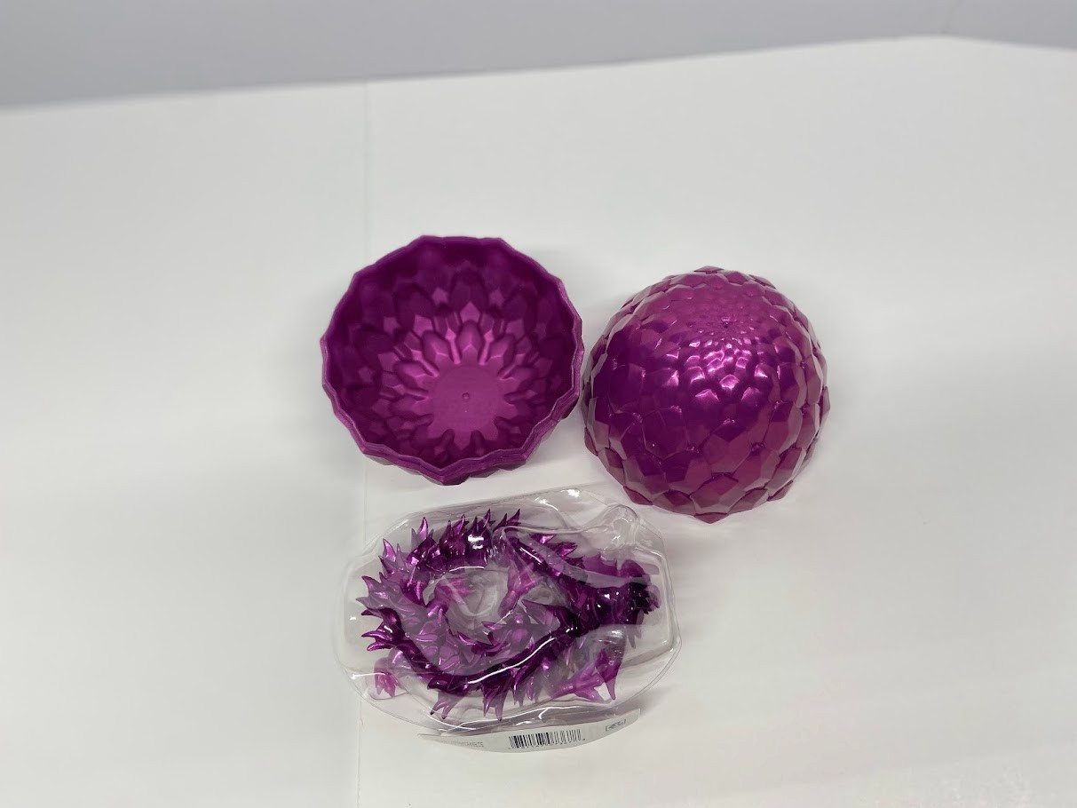 Crystal Lynix Purple Dragon Toy 12&Prime;