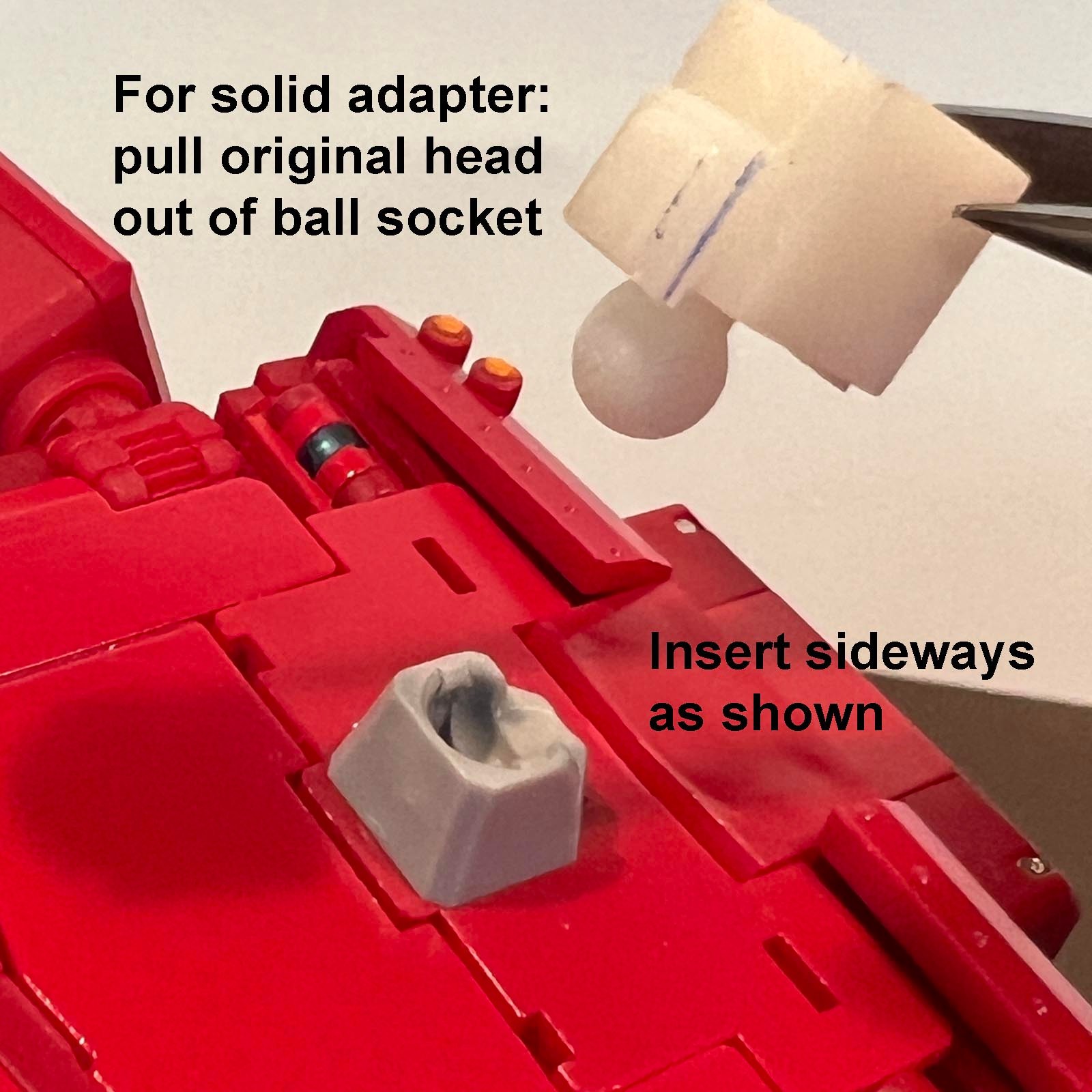 Custom 3D printed head upgrade for Magic Square MS-02