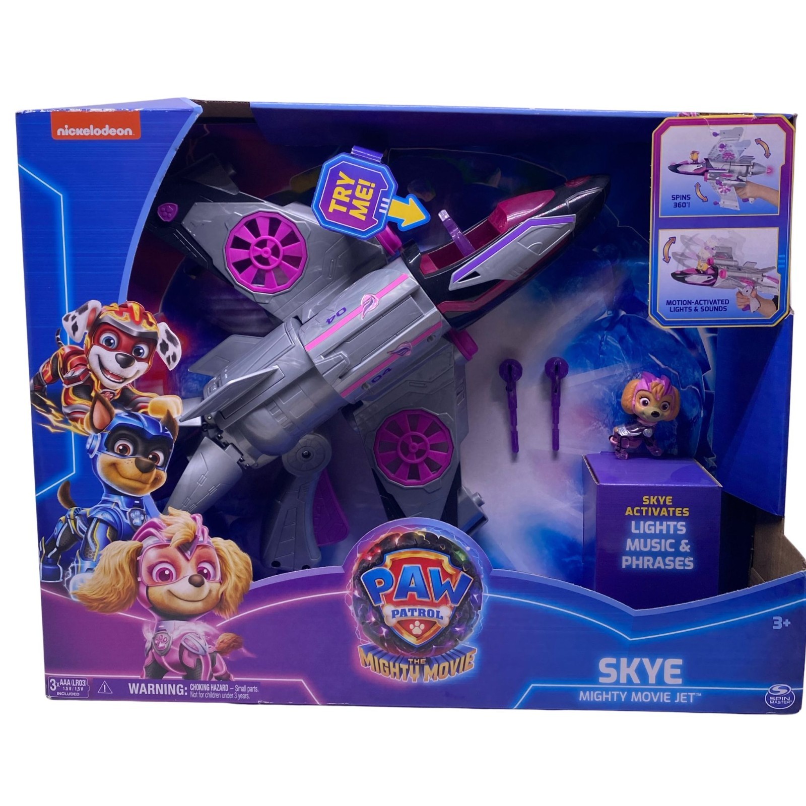 Paw Patrol The Mighty Movie Skye Mighty Movie Jet Toy Vehicle New