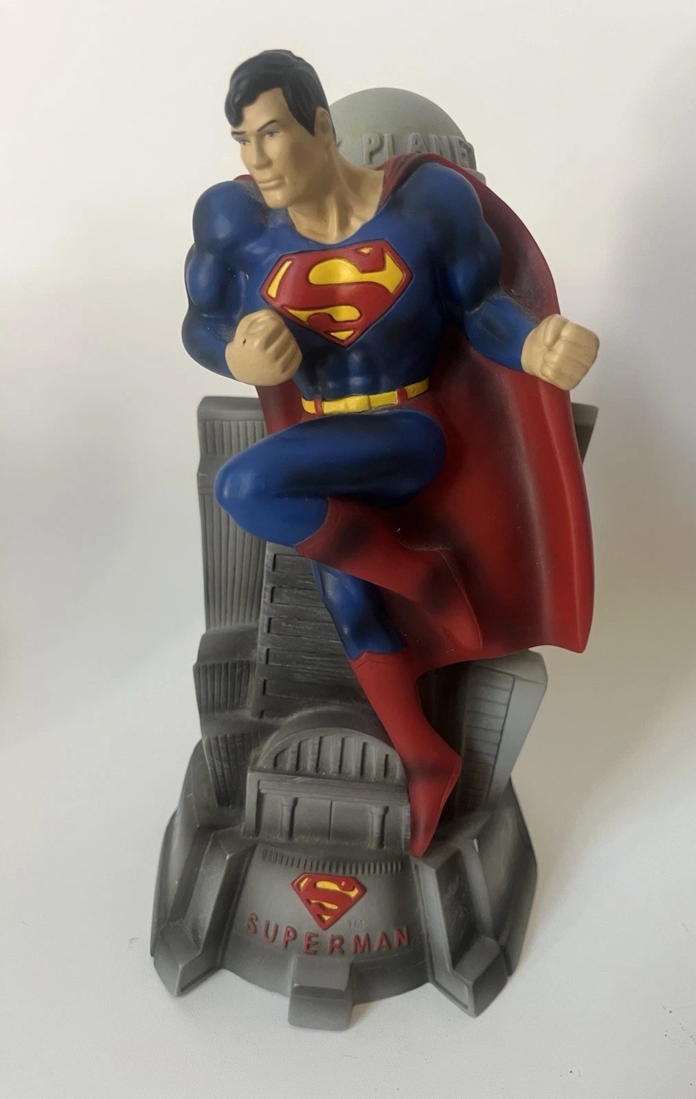 Superman DC Comics PVC Figure Coin Bank Daily Planet Building – No Stopper