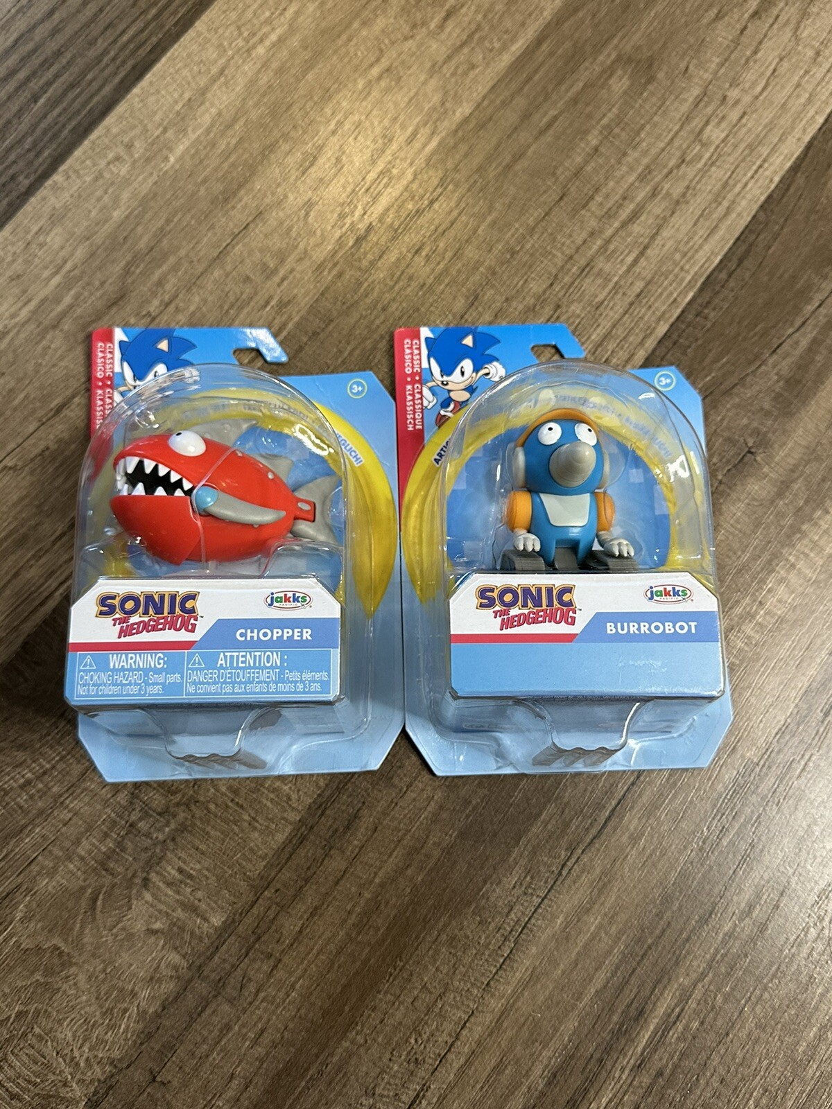 Sonic the Hedgehog Burrobot & Chopper Jakks 2.5&Prime; Lot of 2. 2022
