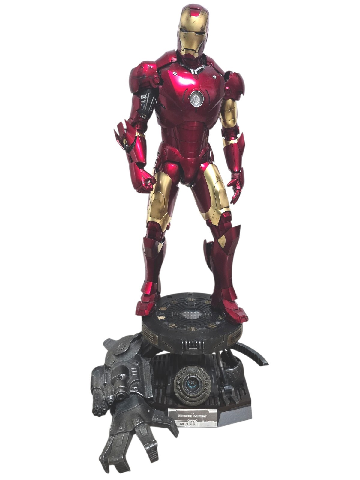 Hot Toys Iron Man Mark 3 DELUXE 1/4 SCALE Good Condition