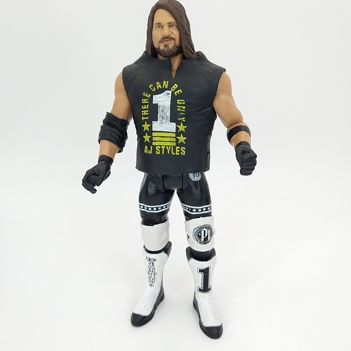 2017 AJ Styles WWE Wrestling Figure Mattel Action Figure Toy Black & White