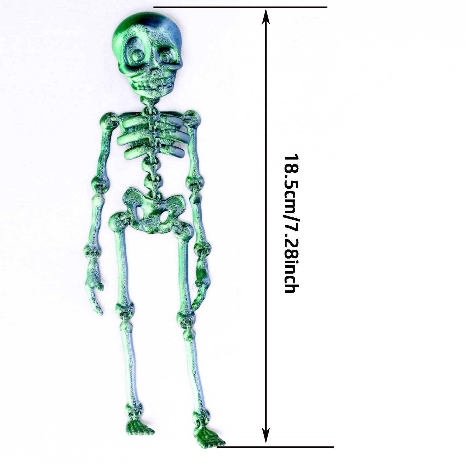 2PCS 3D Printed Skeleton Man Model,Articulated Animals figure,Toys Home Decor