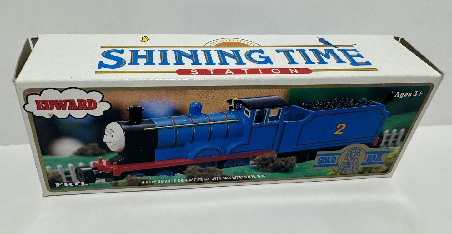 Edward Shining Time Station Engine ERTL Gold Rail Series Thomas Tank Metal Train