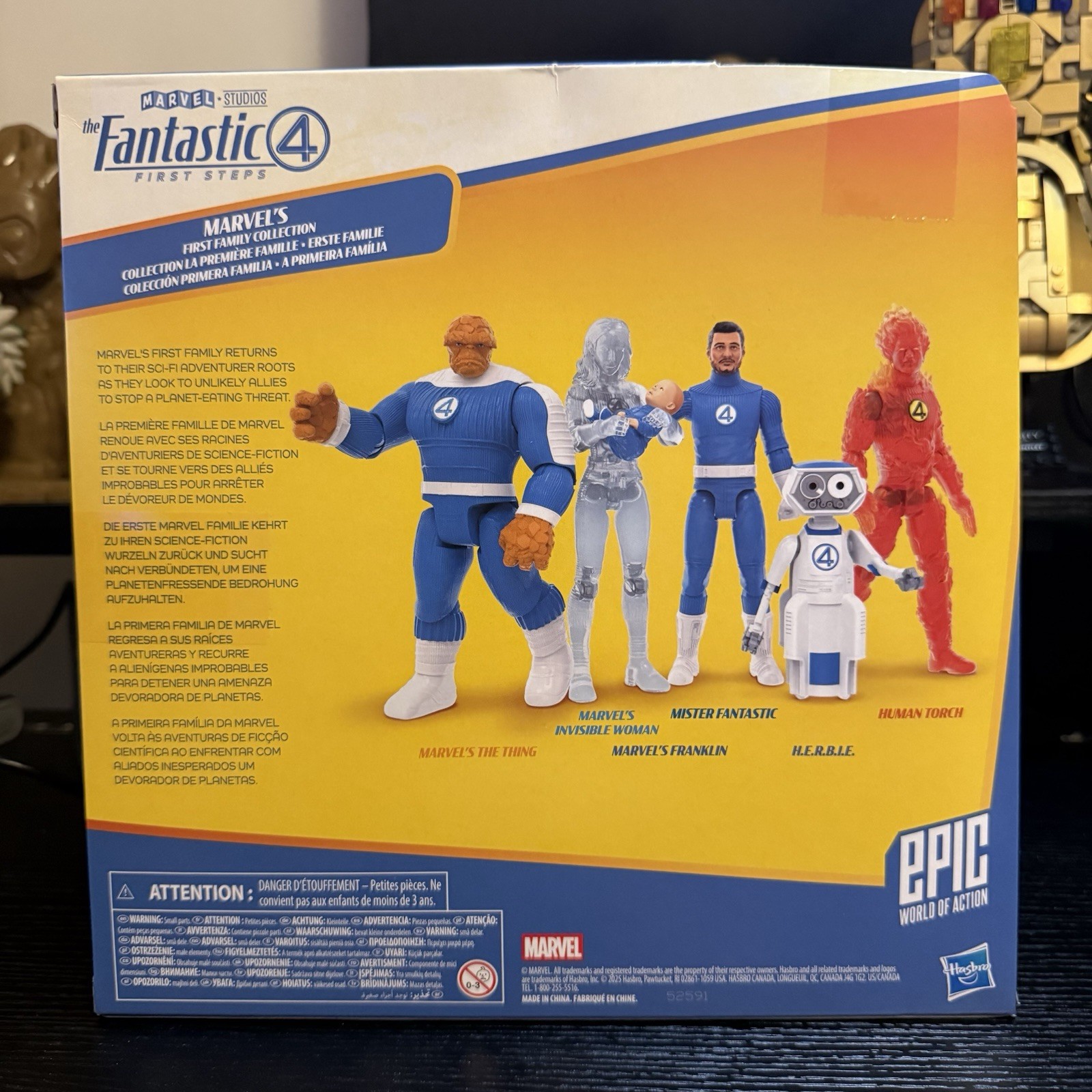 Marvel Fantastic Four First Steps Action Figure Set Mr Fantastic Invisible Woman