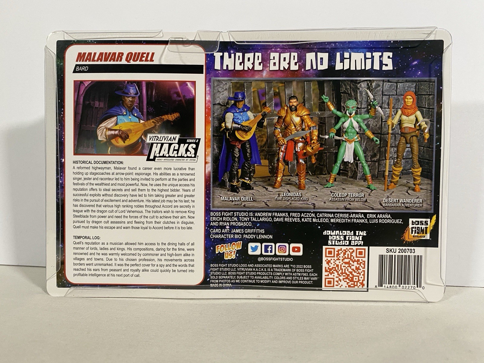 Vitruvian Hacks MALAVAR QUELL Bard 3.75&Prime; Figure Boss Fight H.A.C.K.S.