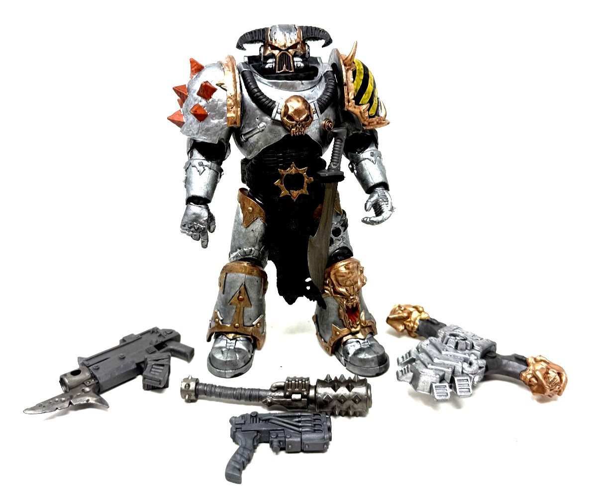 Mcfarlane Warhammer 40k Chaos Space Marines Iron Warrior Action Figure (6)