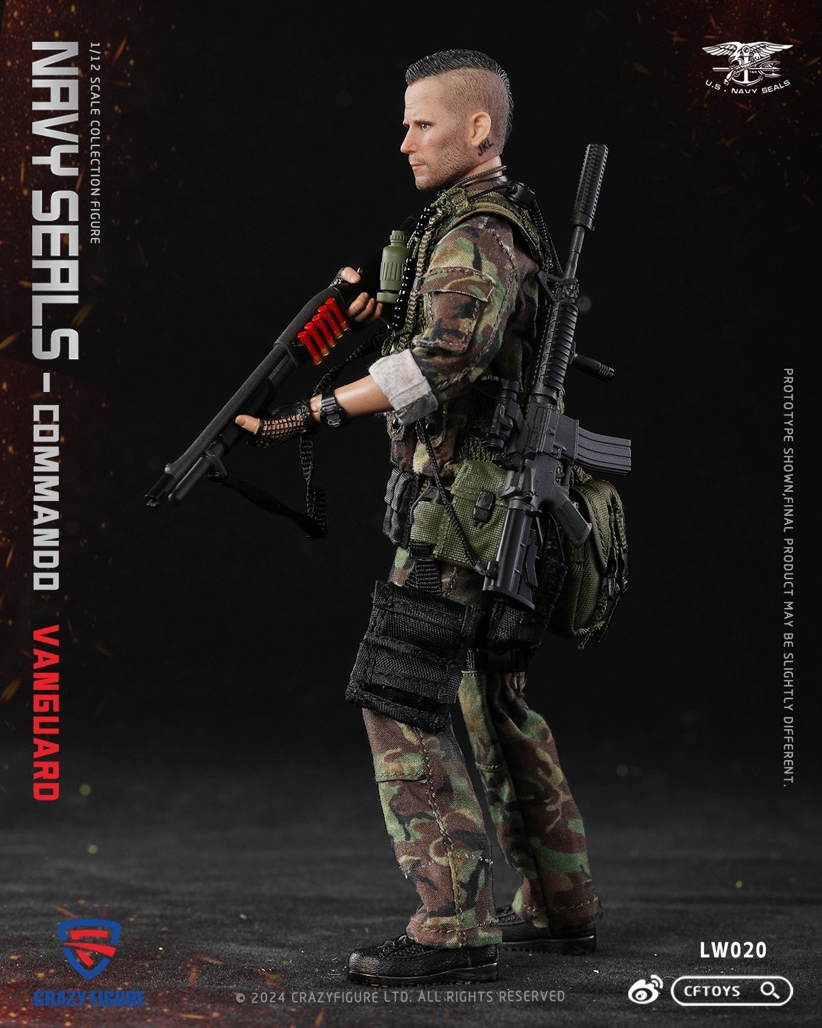 Boxset Figure – Crazy figure 1/12 Scale LW020 Navy SEAL Assault Team Pointman