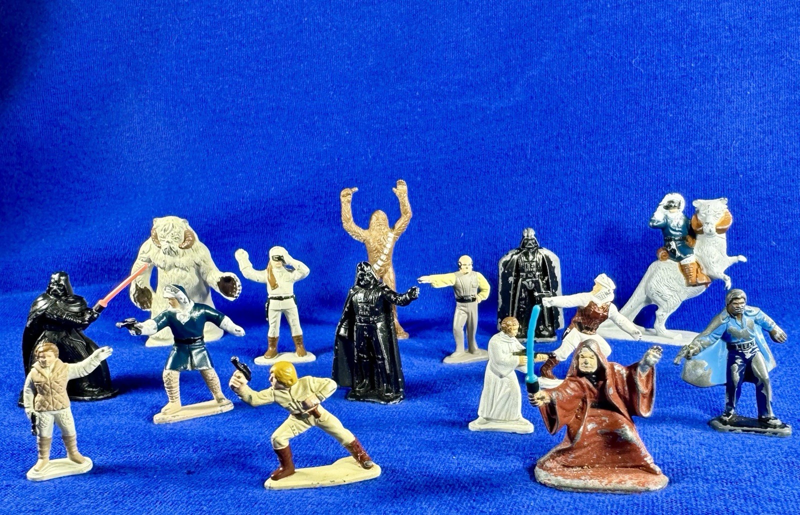 15 Vintage 1982 Star Wars Micro Collection Figures Die-Cast Metal Kenner 1982
