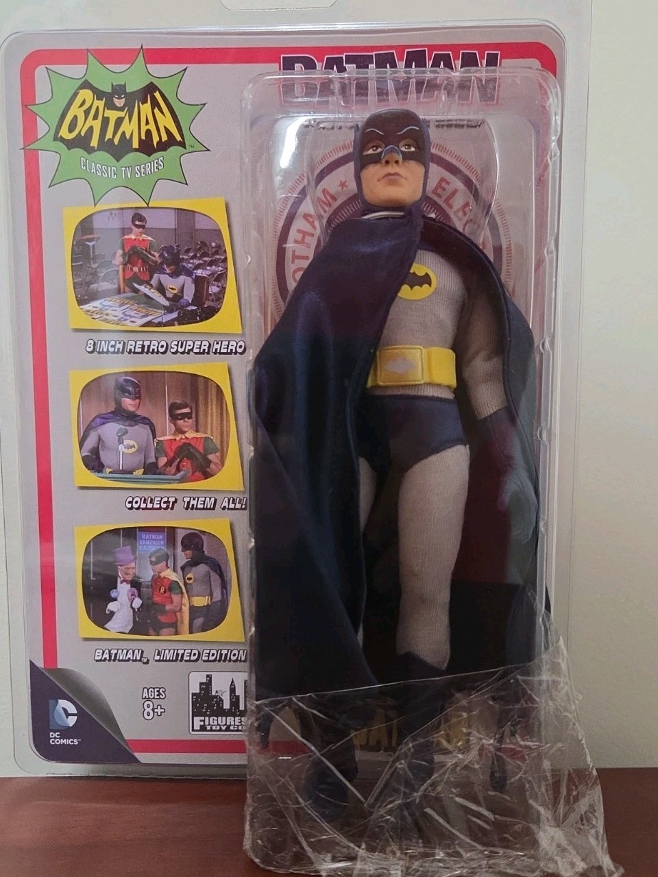 2014 BATMAN CLASSIC TV SERIES RETRO ACTION FIGURES TOY COMPANY 8&Prime; FIGURE DC