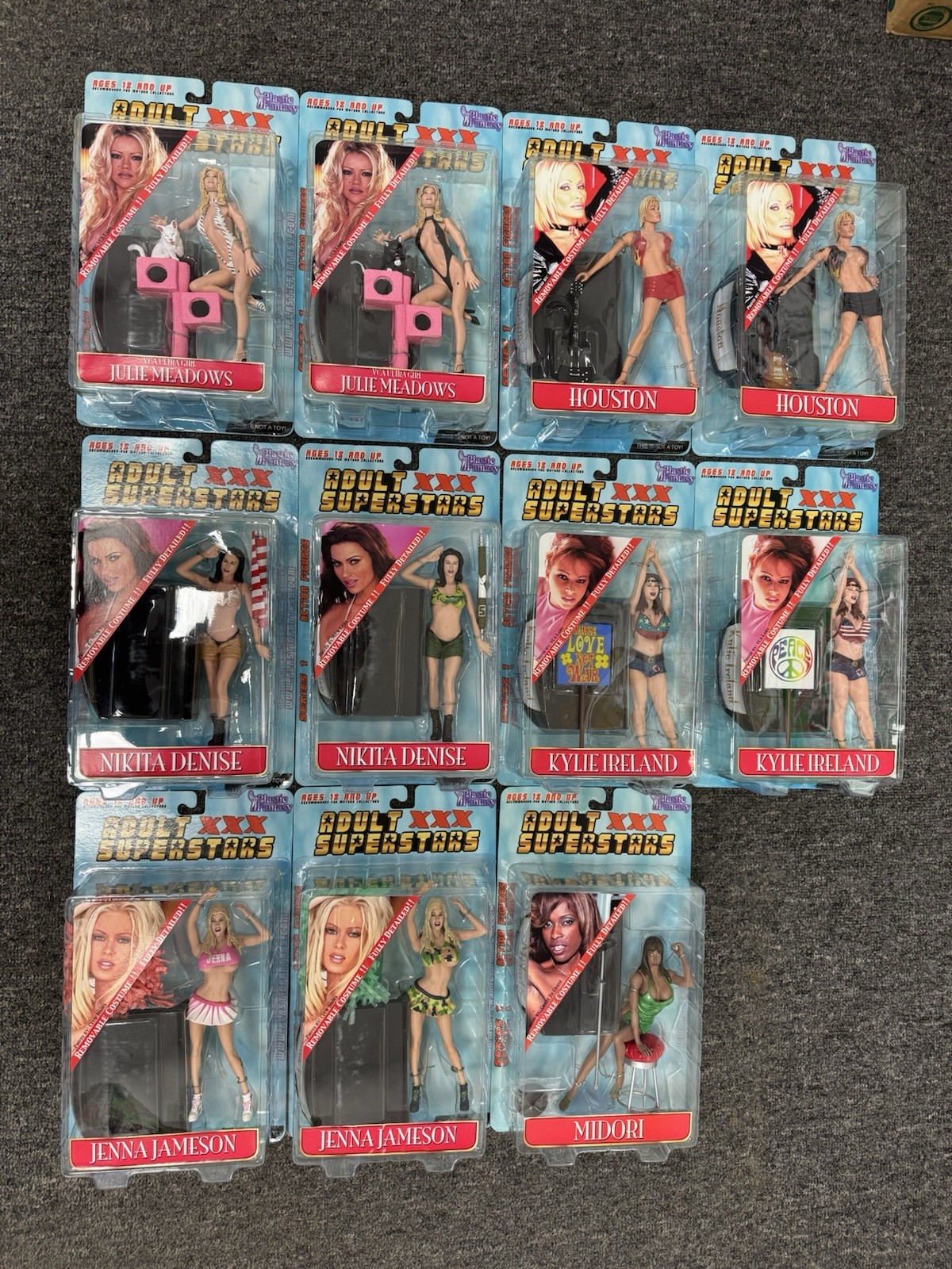 Plastic Fantasy Adult Superstar Series 1 Full Set With RARE variants