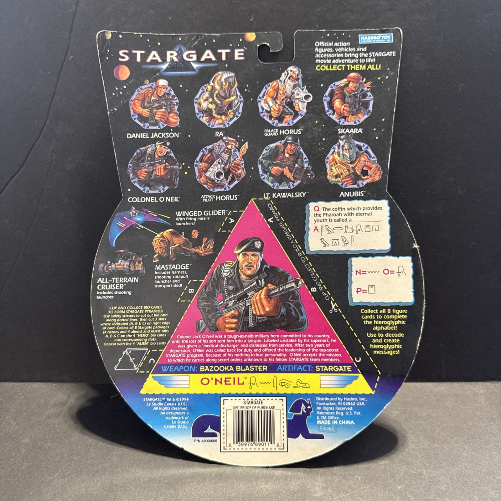 STARGATE Captain O&rsquo;Neil, Daniel, Skaara and Lt. Kawalsky by Hasbro LOT of 4