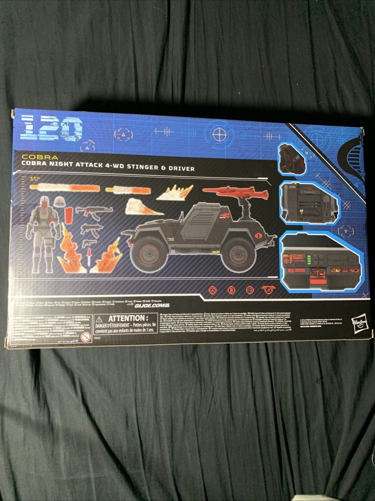 Cobra Night Attack Stinger & Driver GI Joe Classified Series 6-Inch (Read Desc)