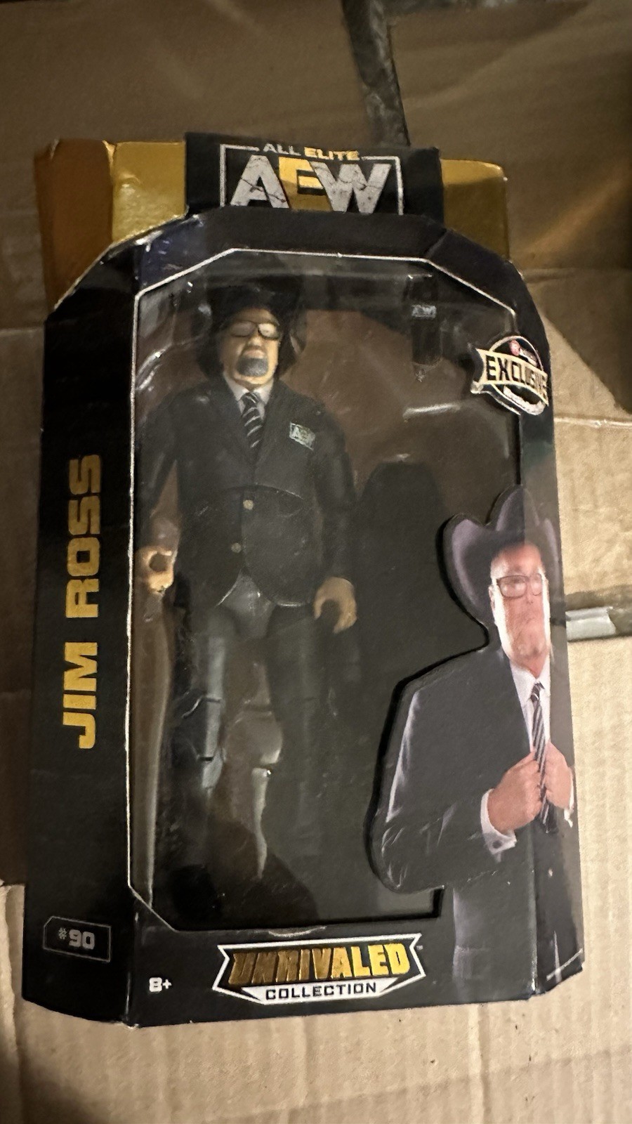 AEW 90 Unrivaled Collection Jim Ross Wrestling Action Figure 2022 Jazzwares SEAL