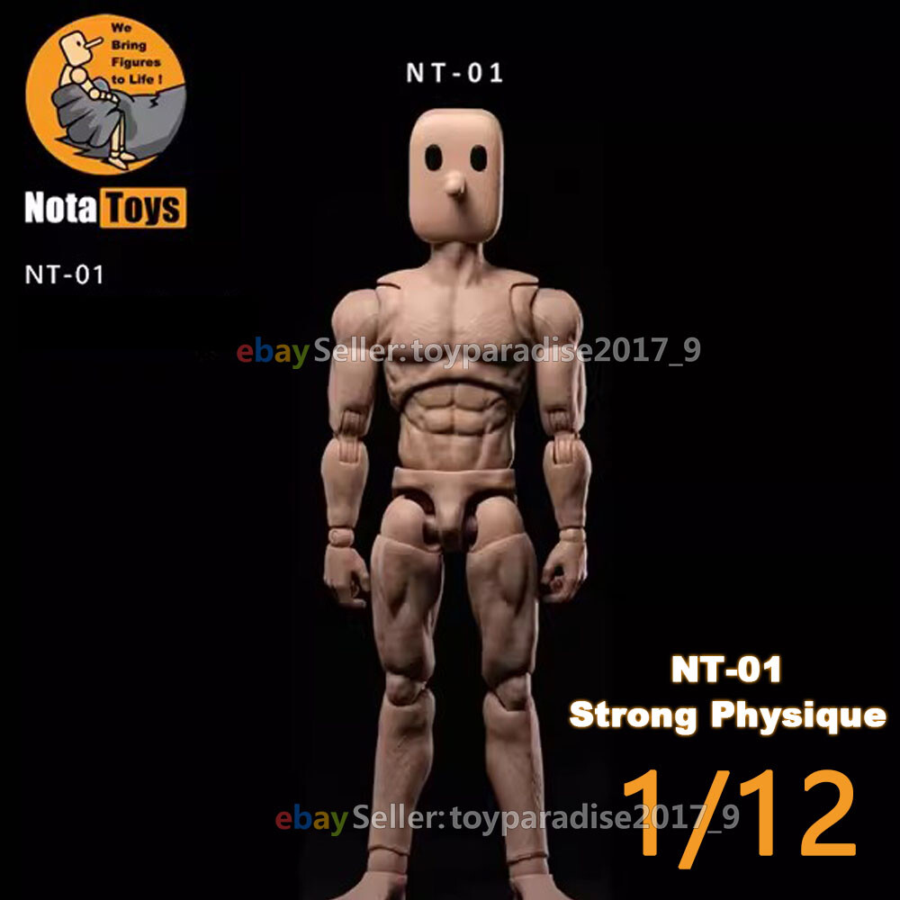 NT-01: Nota Studio Notaman 1/12 Male Base Body Action Figure – Muscular Type