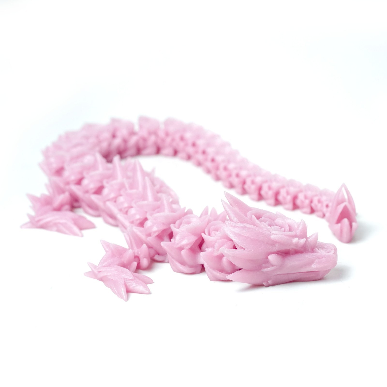 3D Printed Rose Dragon Model,Articulated Animals figure,Fidget Toys Home Decor