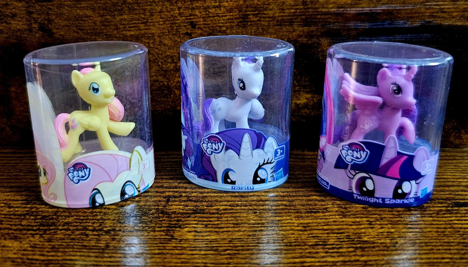 My Little Pony Twilight Sparkle,Rarity And Flutter Fly Zuru Series 3 Miniverse