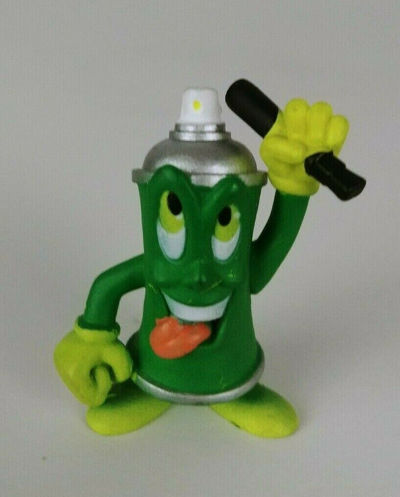 The CAN CREW Urban Spray Cans Pilot Green figurine collectible retired 1.5&Prime;
