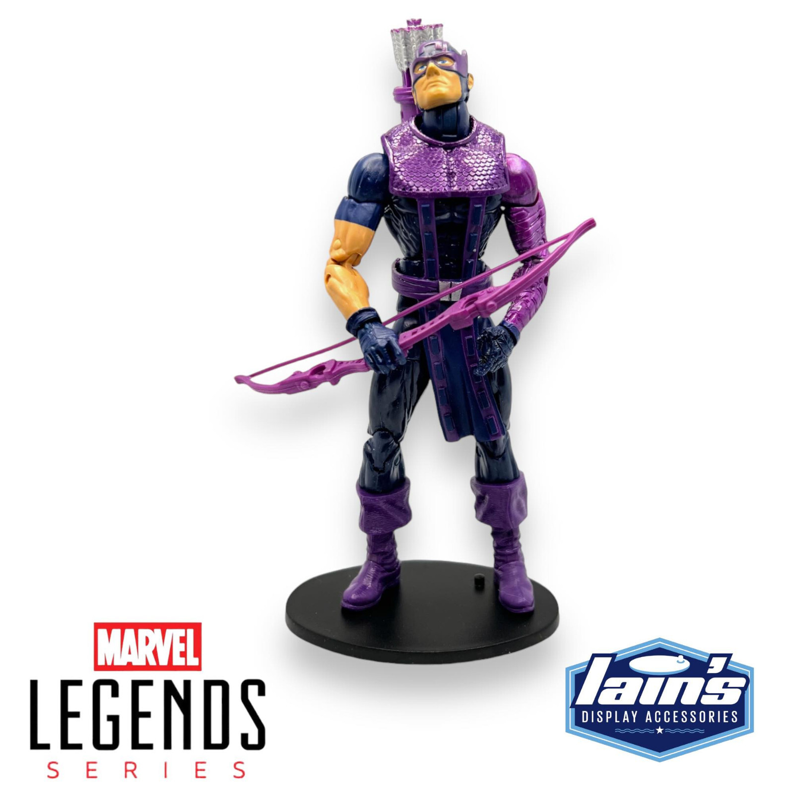 5 x MARVEL LEGENDS 6 inch Action Figure Stands – Multi-peg – BLACK