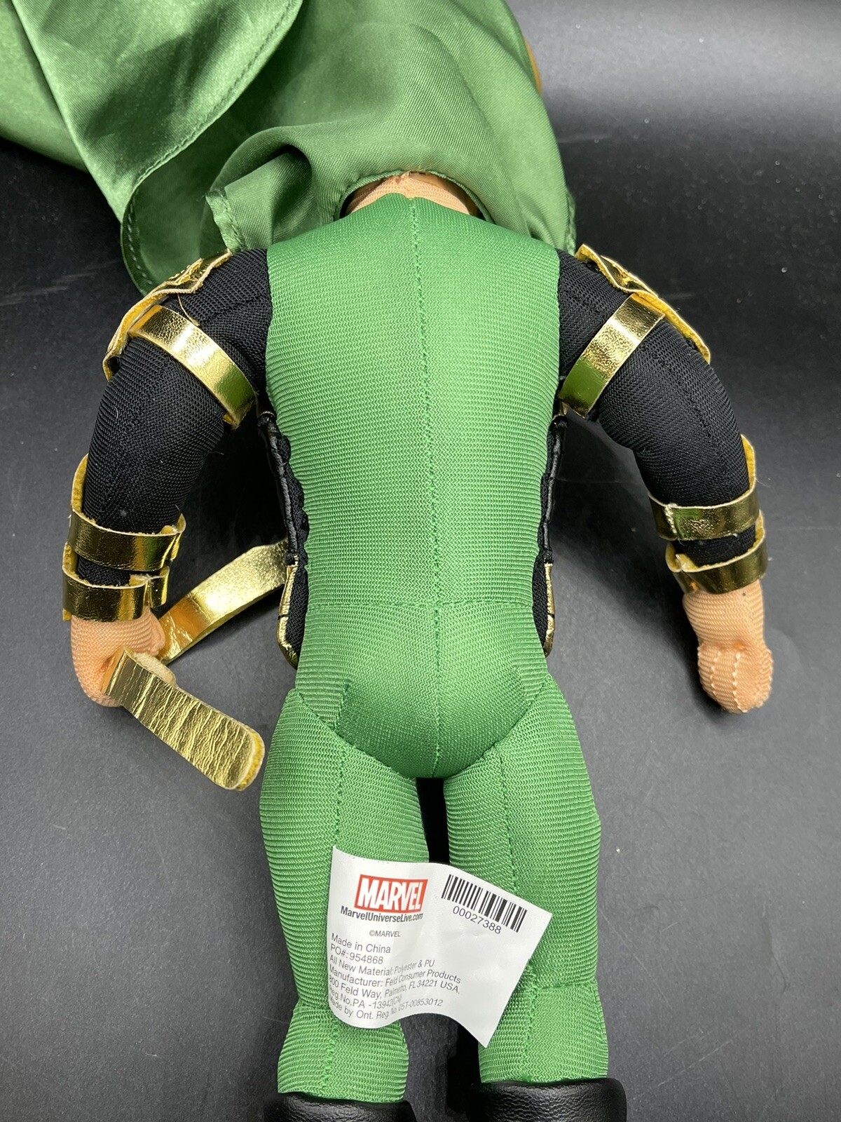 Ringling Bros Barnum Bailey Circus Marvel Loki Souvenir Plush Plastic Head Doll