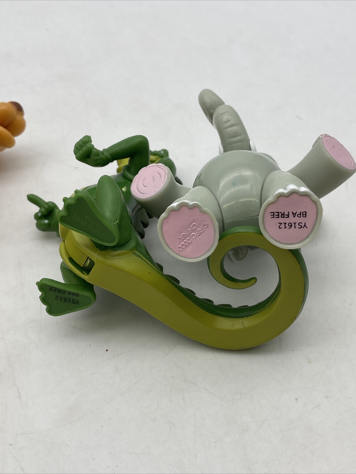 4 RFC Rainforest Cafe Elephant Monkey Iguana Cheetah Toy Animal Figures BPA Free