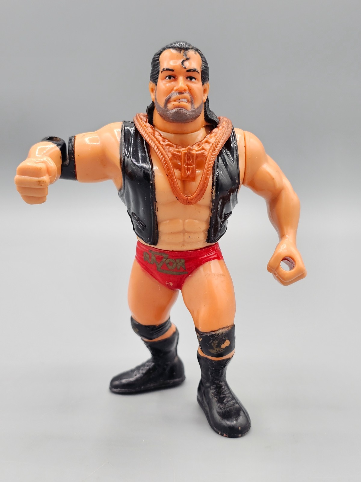 WWE WWF Funskool India Razor Ramon Vintage Hasbro Wrestling Figure with Chain