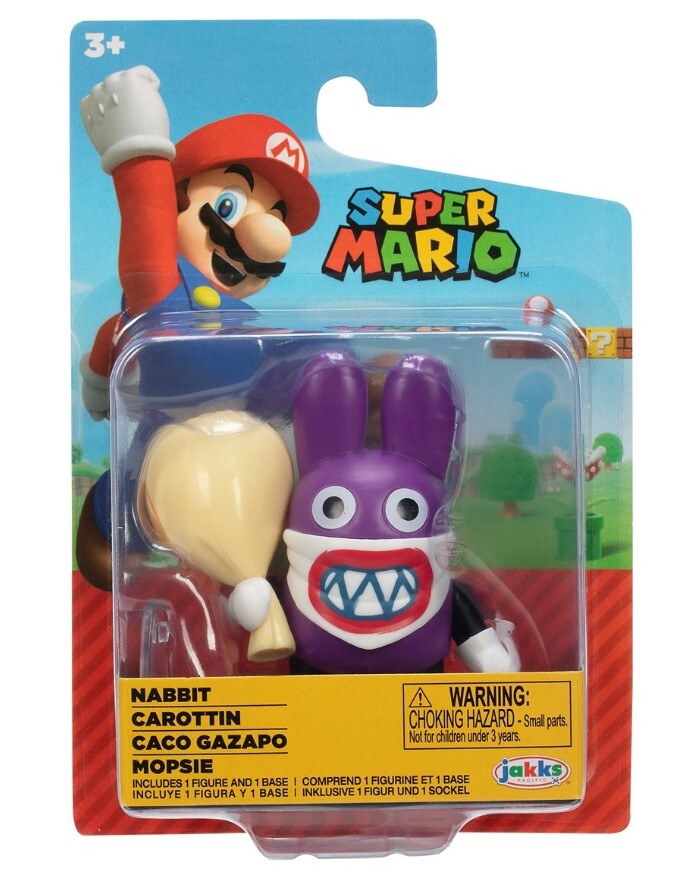NEW Jakks Pacific 41001 World of Nintendo Super Mario 2.5&Prime; NABBIT Mini-Figure