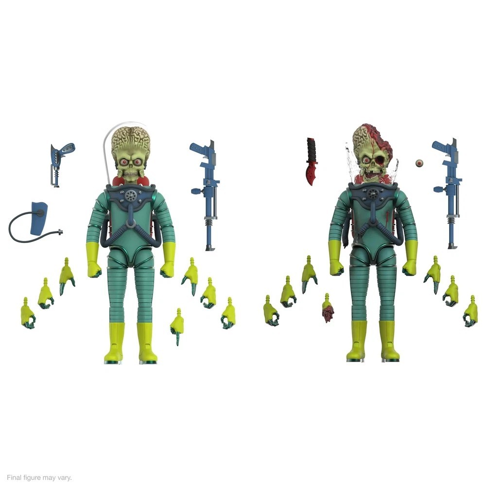 ULTIMATES! Mars Attacks Martian The Invasion Begins – 7&Prime; Mars Attacks Action …
