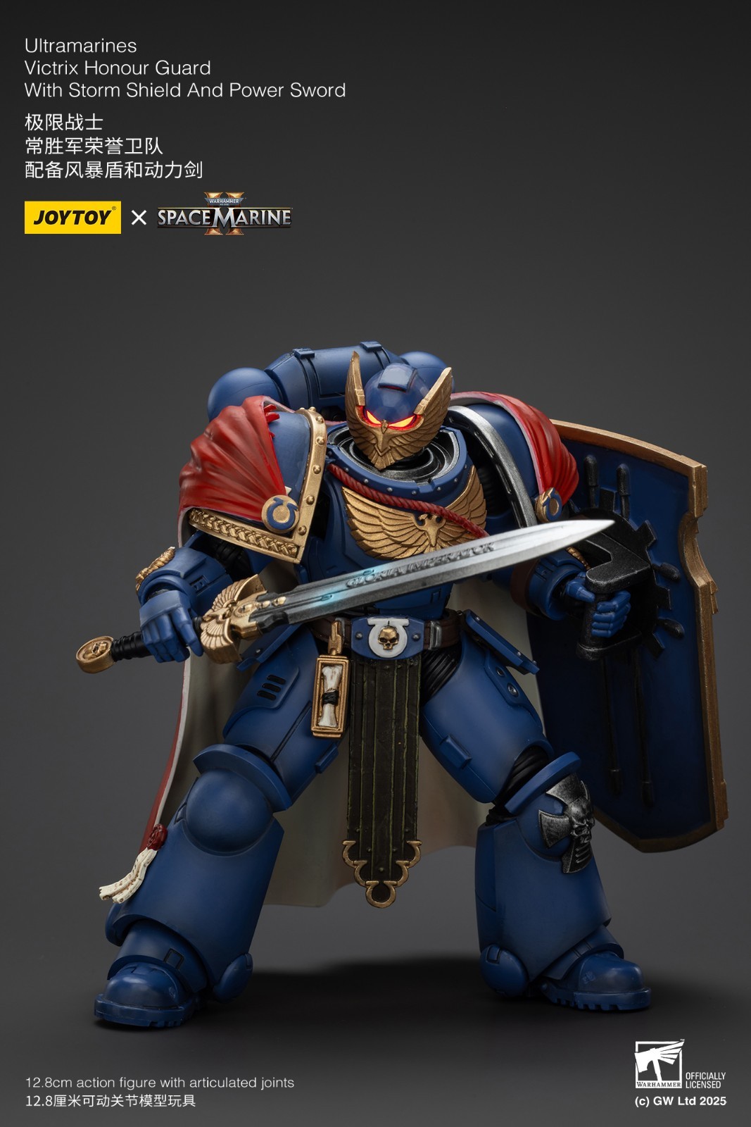 JOYTOY Warhammer 40K Ultramarines Victrix Honour Guard Storm Shield Power Sword