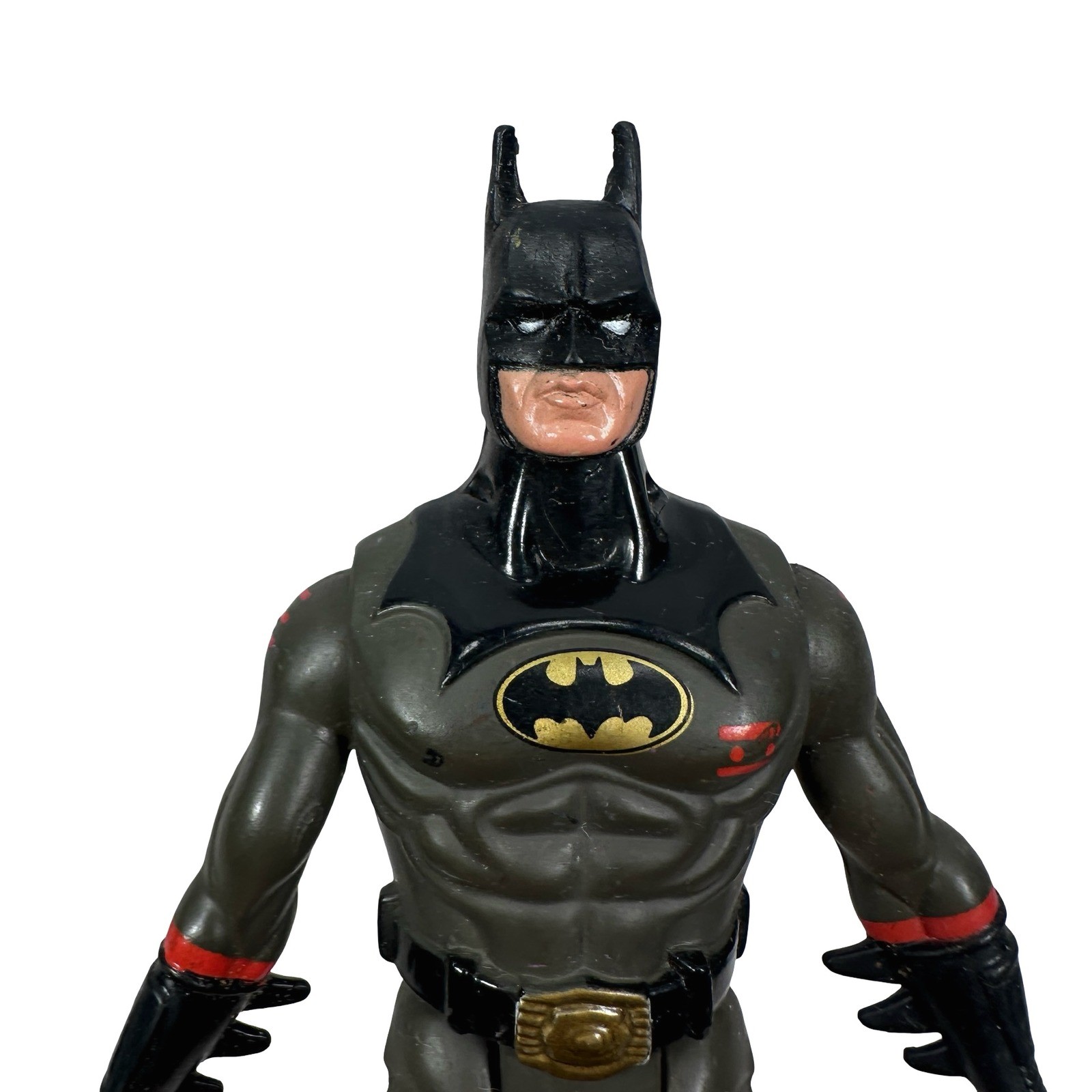 Kenner 1992 Batman Forever Deluxe Attack Wing Action Figure Gray Suit Red Accent