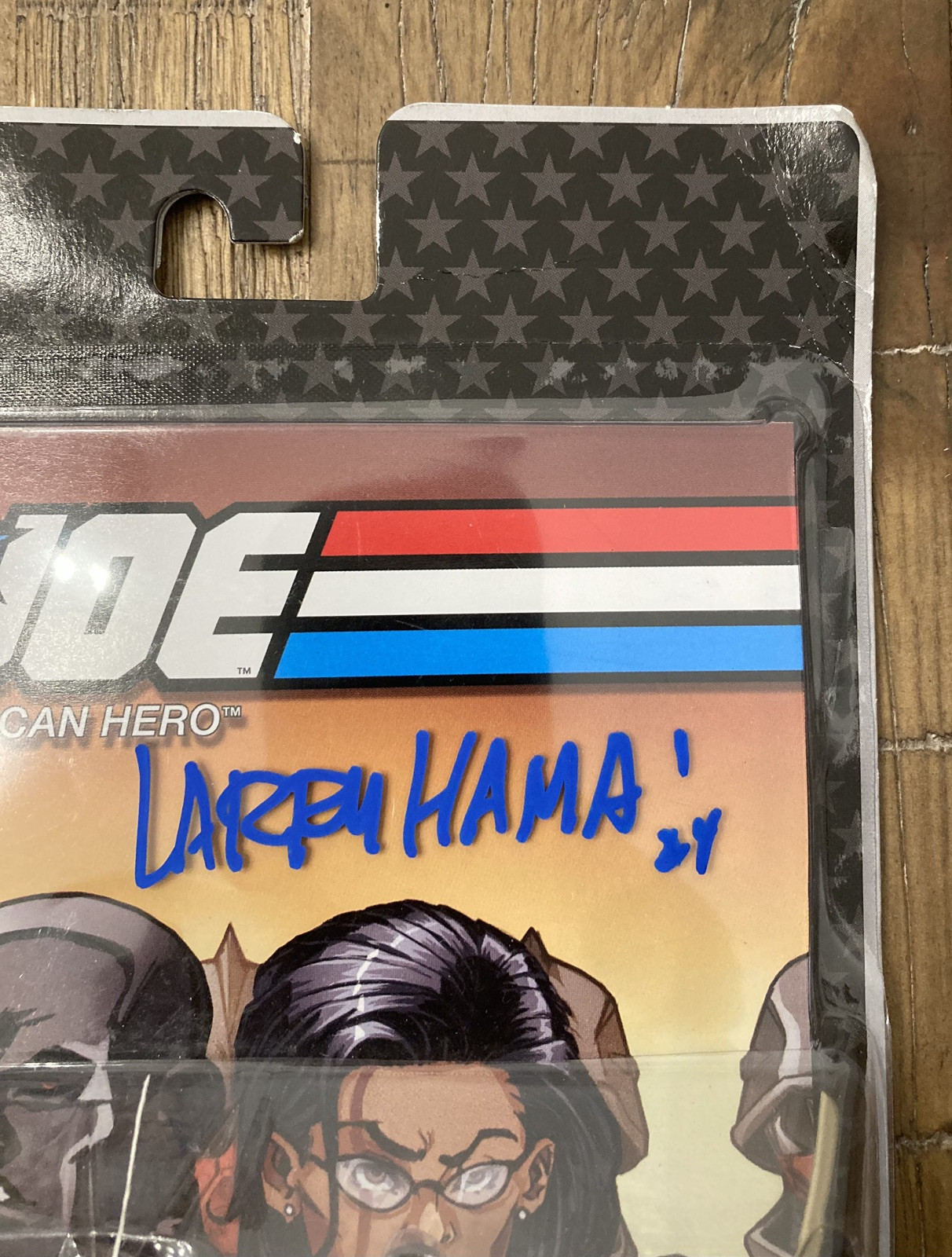 Larry Hama Signed GI Joe Iron Grenadier Destro Comic Pack Figure Beckett BAS