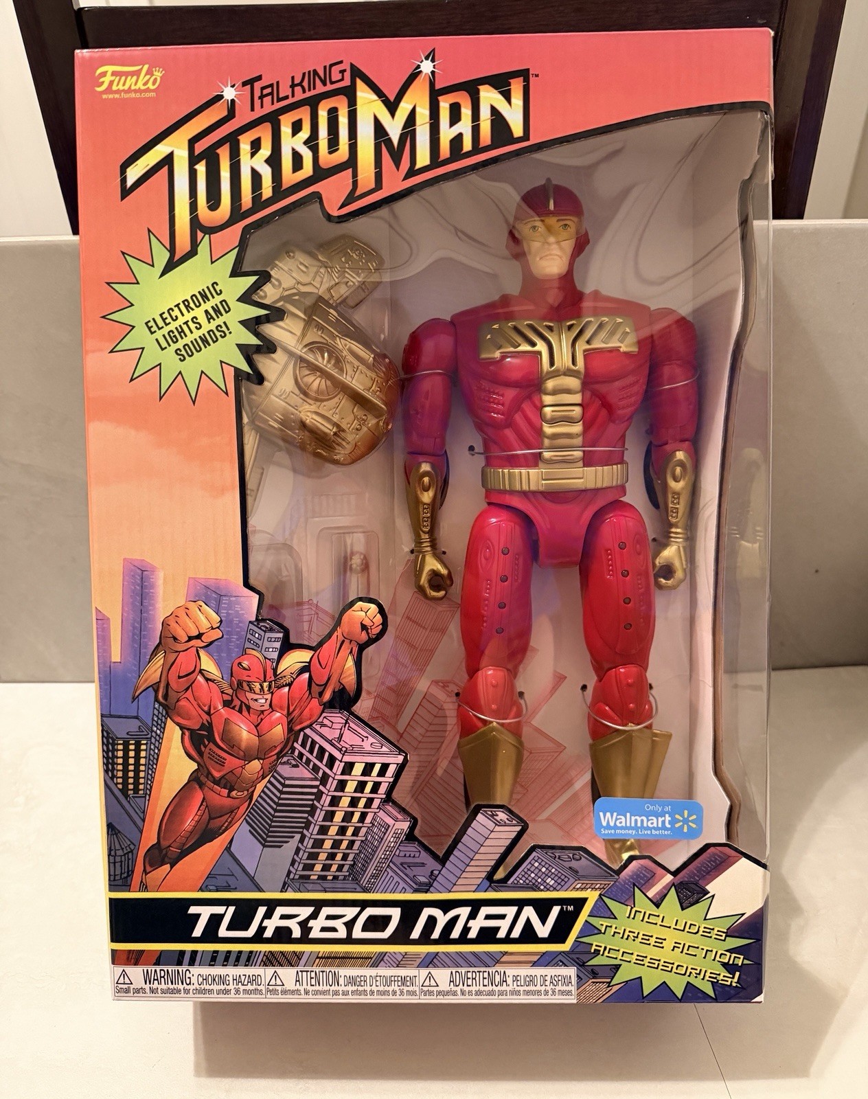 Funko Talking TURBO MAN 13.5&Prime; Action Figure 2021 Exclusive NEW in BOX! SEALED!