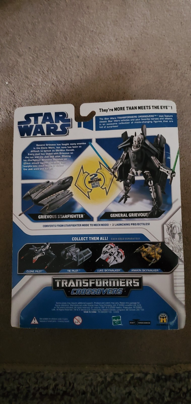 NEW: Star Wars Transformers Crossover: General Grievous to Grievous Starfighter