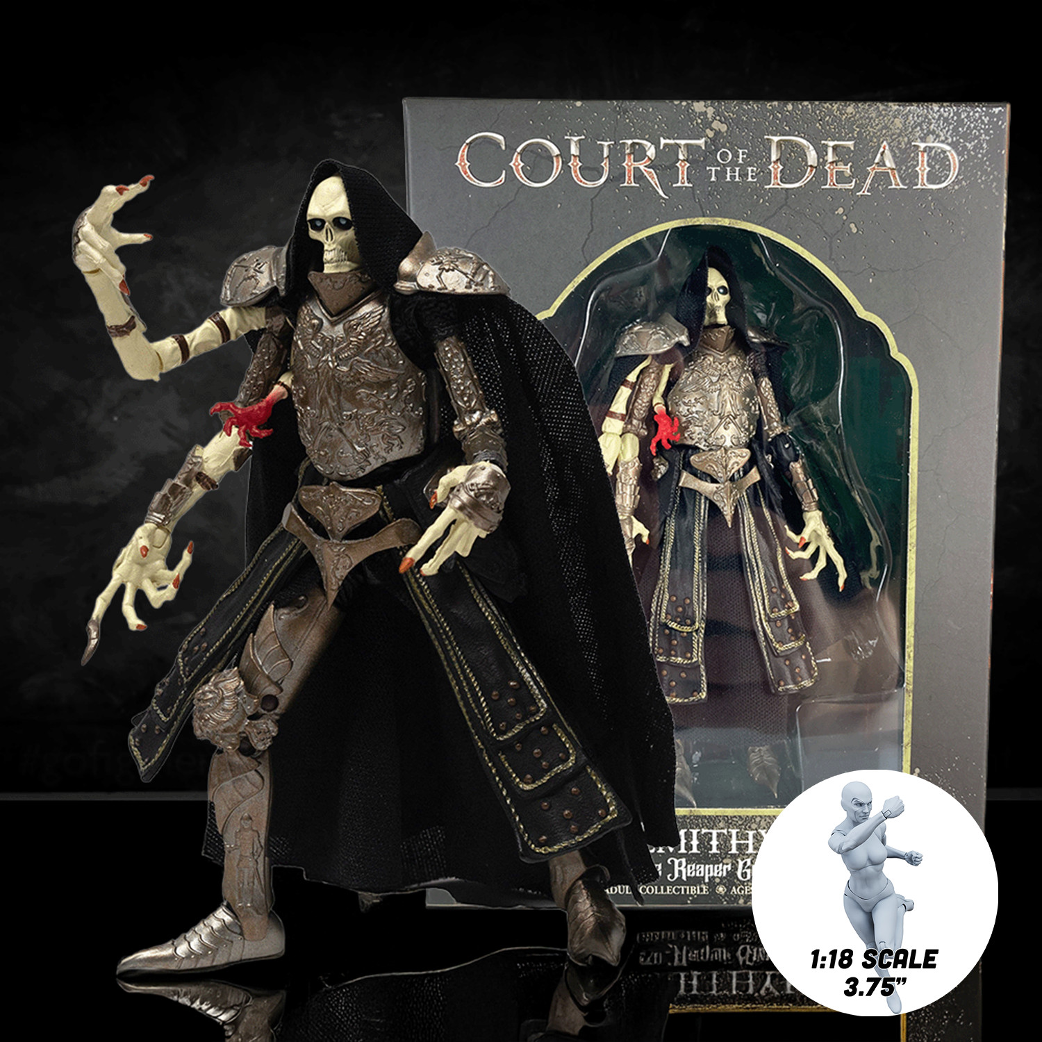 Demithyle Court of the Dead Action Figure – 1:18 Scale (4.5&Prime;)