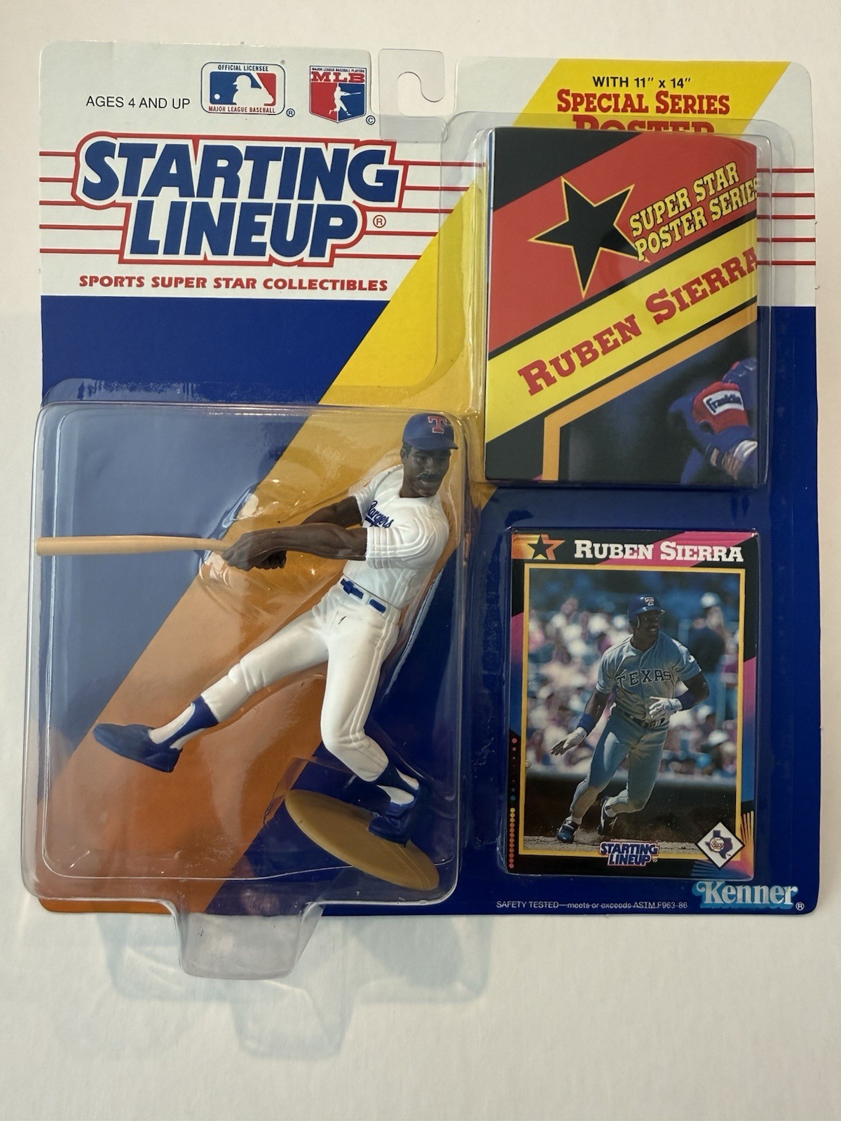 💥 ⚾️ 1992 RUBEN SIERRA Texas Rangers Starting Lineup – MLB – ⚾️ 💥