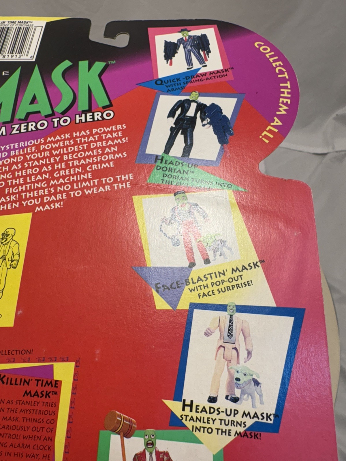The Mask From Hero to Zero Killin Time Mask Vintage 1995 Figure MOC Kenner