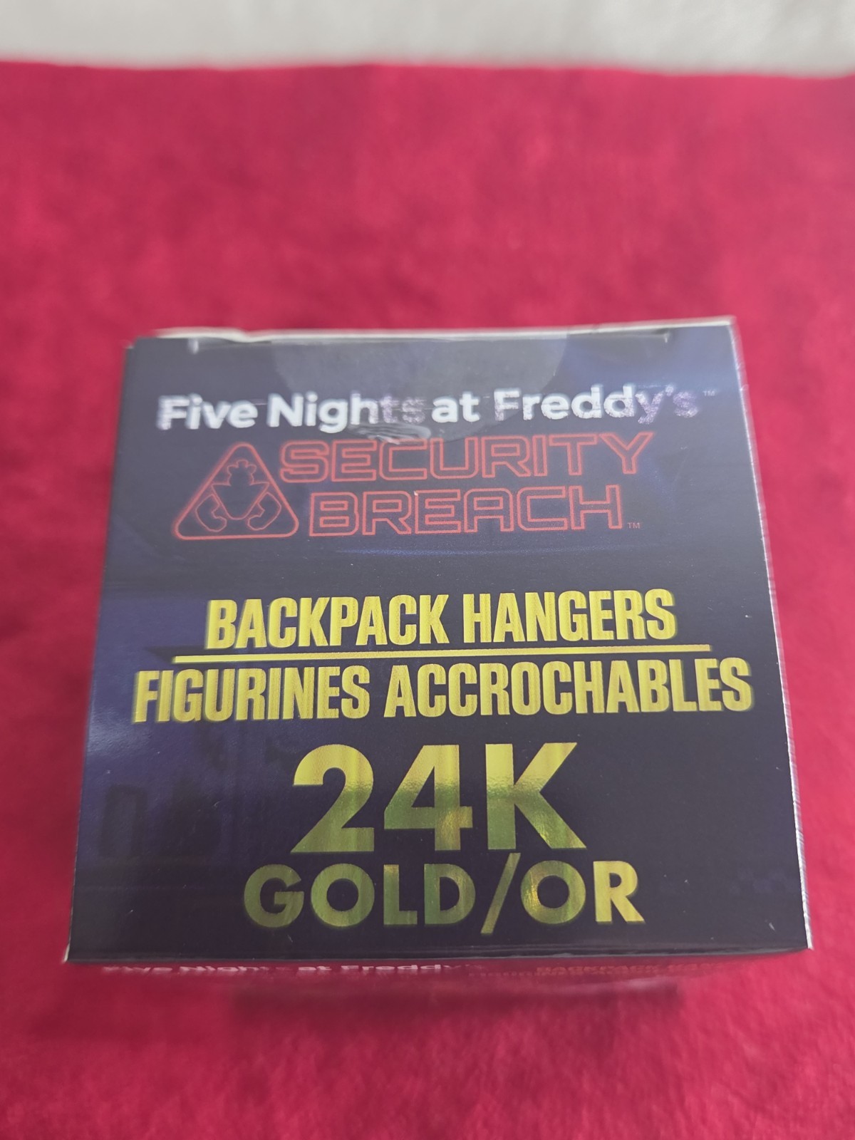 FNAF Security Breach Backpack Hanger Blind Box 24K Gold Plated Chase (Unopened)