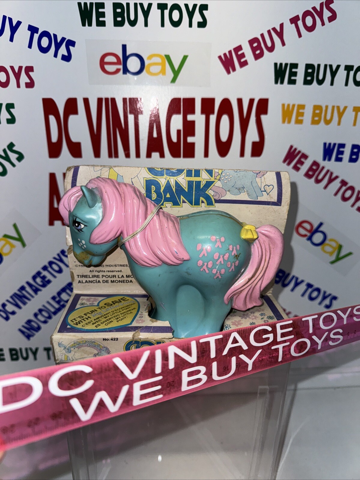 Vintage G1 My Little Pony – Coin Bank – HG Toys In Box Rough Shape But Rare &rsquo;84