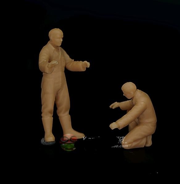 1/72 1/87 1/64 Wwii Royal Air Force Pilots Ground Crew 5pcs Model 3d Printed