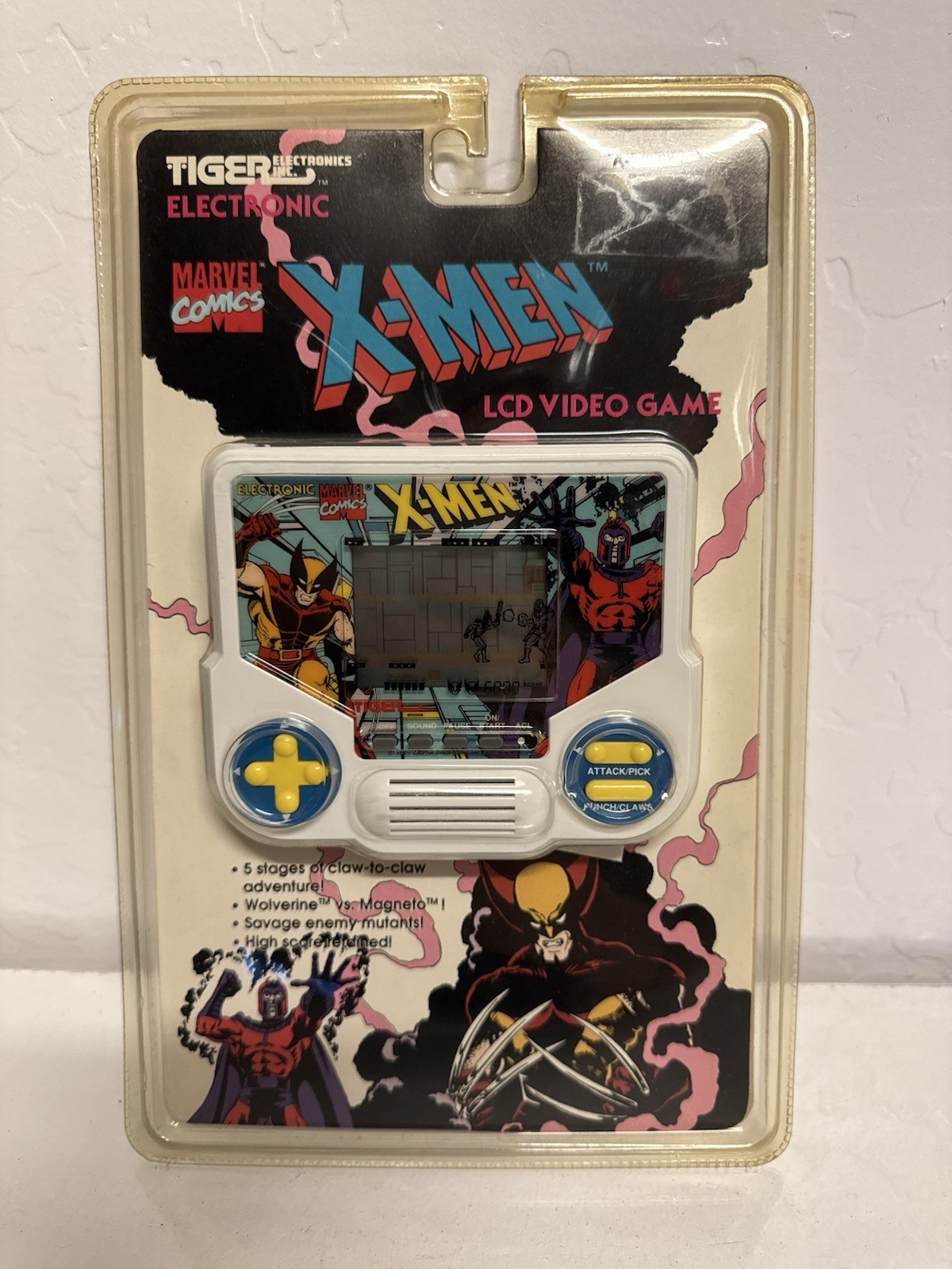 1991 Marvel Comics X-Men LCD Handheld Game Tiger Electronics – NIB, SEALED