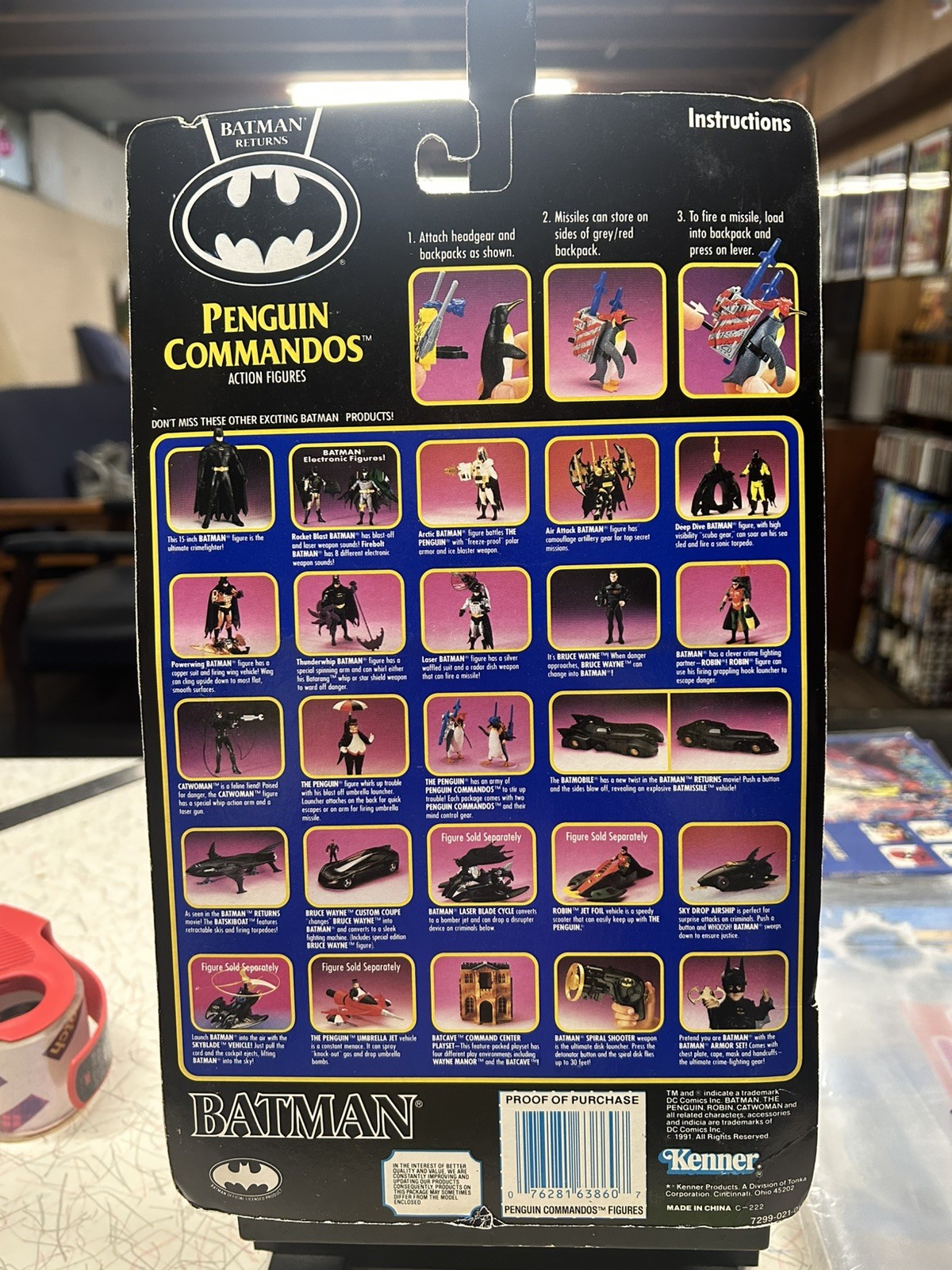 Batman Returns Penguin Commandos Figures 1991 Kenner Unopened DC Comics
