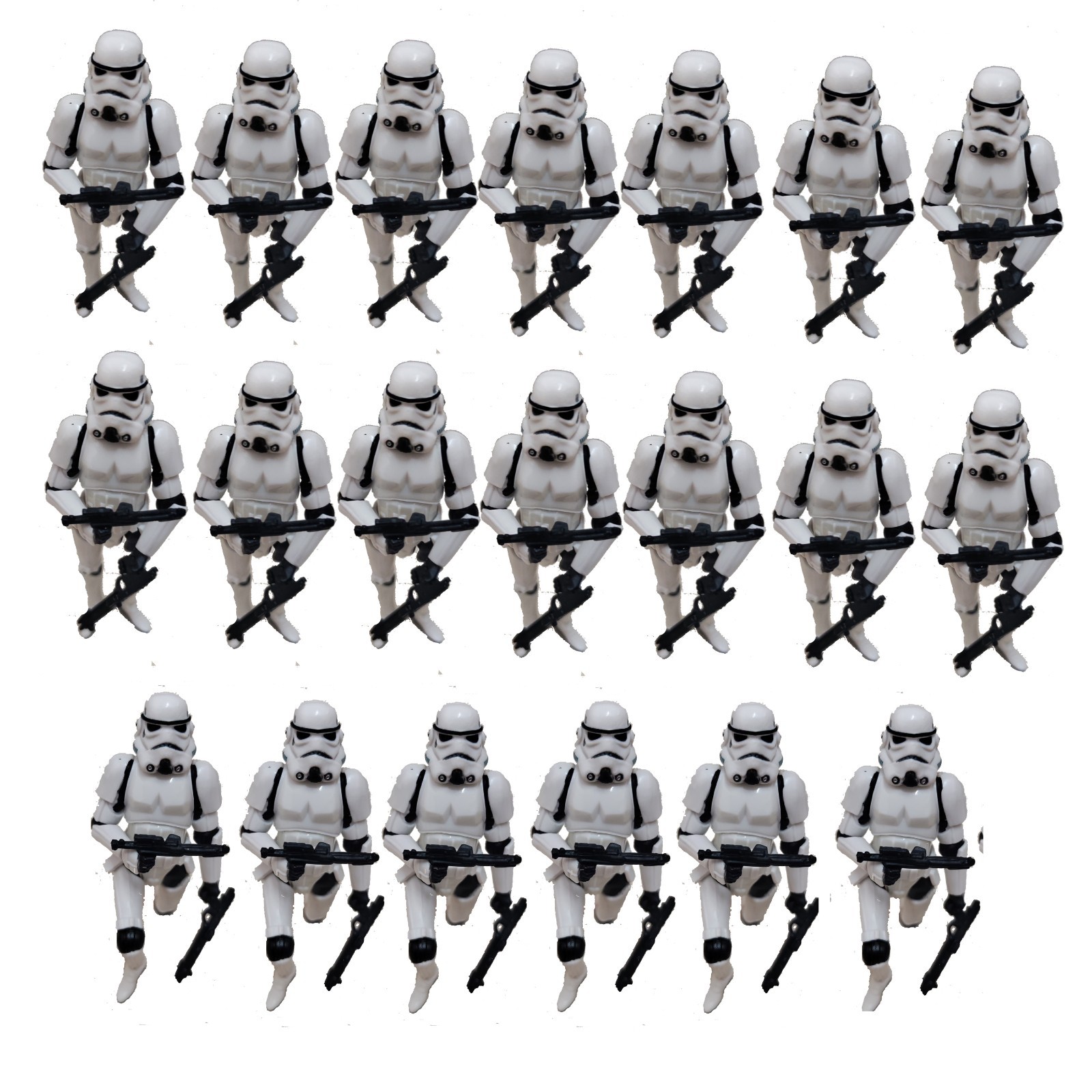 20pcs 3.75&Prime; Star Wars Stormtroopers Full Articulated Action Figure + 40 Blasters